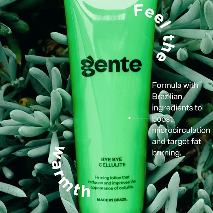 Gente Beauty Bye Bye Cellulite - Firming Lotion - Cellulite Remover Skin Tightening Cream for Body Anti Cellulite Cream Belly Firming Cream Skin Firming Body Lotion - 4.3FL OZ