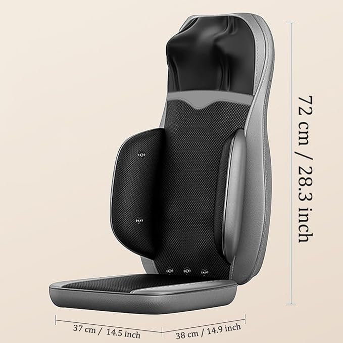 Back Massager for Pain Relief Deep Tissue to Fit an Office Chair Shiatsu Neck with 4D Kneading &amp Heat Vibration for Home Office Use