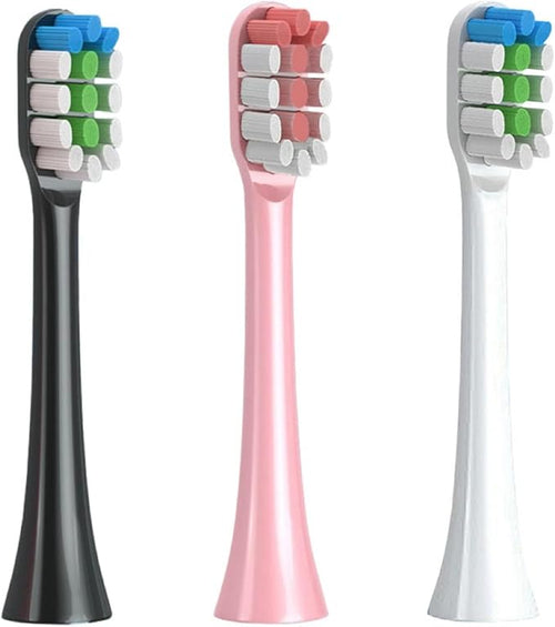 16pcs Replacement Toothbrush HeadsCompatible for ROAMAN T3/T5/T10/T10S/T20/E7/V5(16pcs Black)
