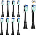 Replacement Toothbrush Heads Compatible with BAOVERI 10 Pack Professional Electric Toothbrush Heads Sensitive Clean Brush Heads Refill for BAOVERI D12 D32 Black