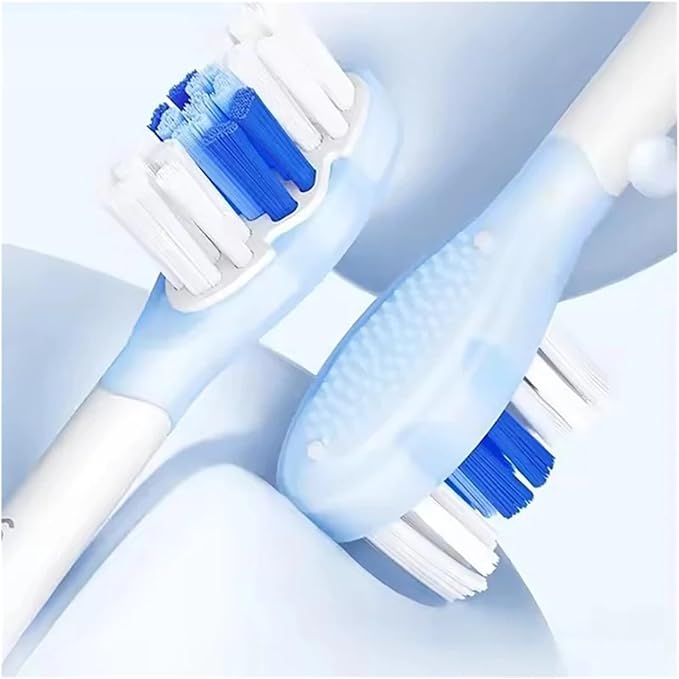 4pcs Replacement Toothbrush HeadsCompatible for SOOCAS X3U/X3pro/D2/D3S/D5Tooth Brush Head(4 Soft Black)