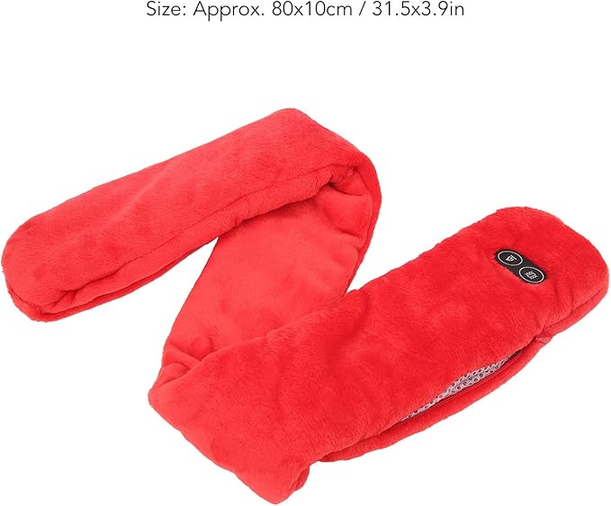 Heating Scarf Heated Scarf Rechargeable Neck Warmer Scarf Intelligent Temperature Adjustment USB Massage Function Electric Scarf for Man Woman Daily Use