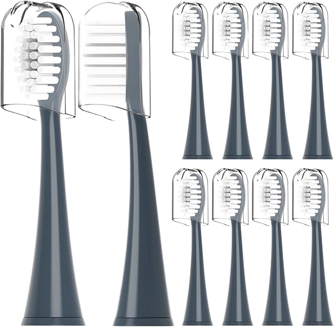Compatible for Vibrating Electric Toothbrush with Replaceable Head(Gray)