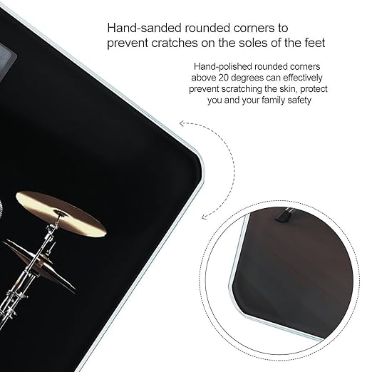 Cool Drum Set Scale for Body Weight Digital Bathroom Scale Precision Smart Weighing Scales with Clear LED Display Accurate High Precision Scales Weighing Machine