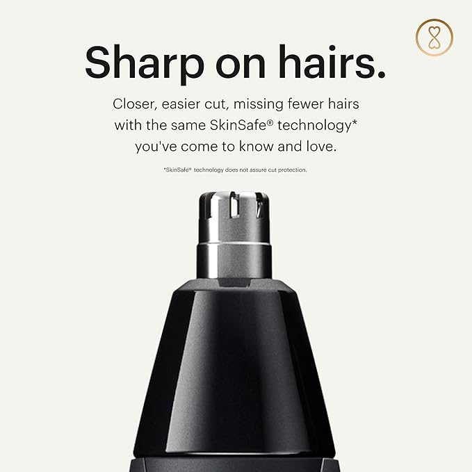 MANSCAPED® The Weed Whacker® 2.0 Electric Nose &amp Ear Hair Trimmer – 7000 RPM Precision Tool with Rechargeable Battery Wet/Dry Easy to Clean Improved Stainless Steel Replaceable Blade
