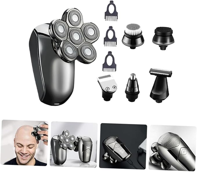 NOLITOY 6- Electric Shaver for Men Rechargeable Men Razor Beard Trimmer Water Washable Travel Size