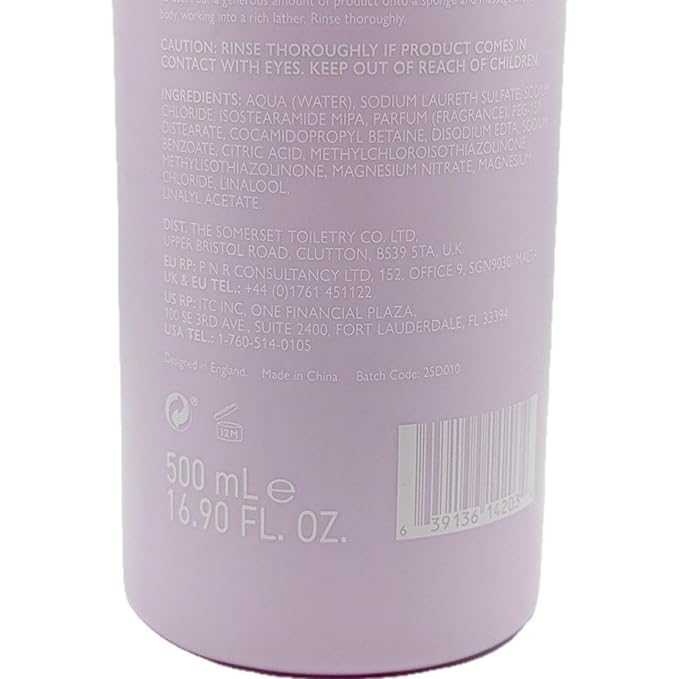 Asquith &amp Somerset White Peony and Jasmine Scented Shower Gel 16.90 Fl Oz 500ml