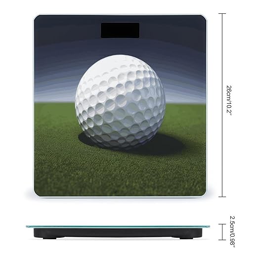 Digital Bathroom Scale for Body Weight Scale with Bright LCD Display High Accuracy Step-On Technology Auto On/Off Golf Ball Digital Scales 400 Lbs /180kg