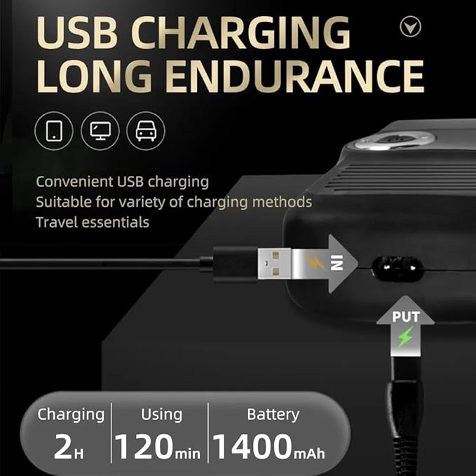 Electric Razors for Men Professional Rechargeable Hair Clipper Capable of USB Charging and Suitable for Shaving Bald Heads and Trimming Beards