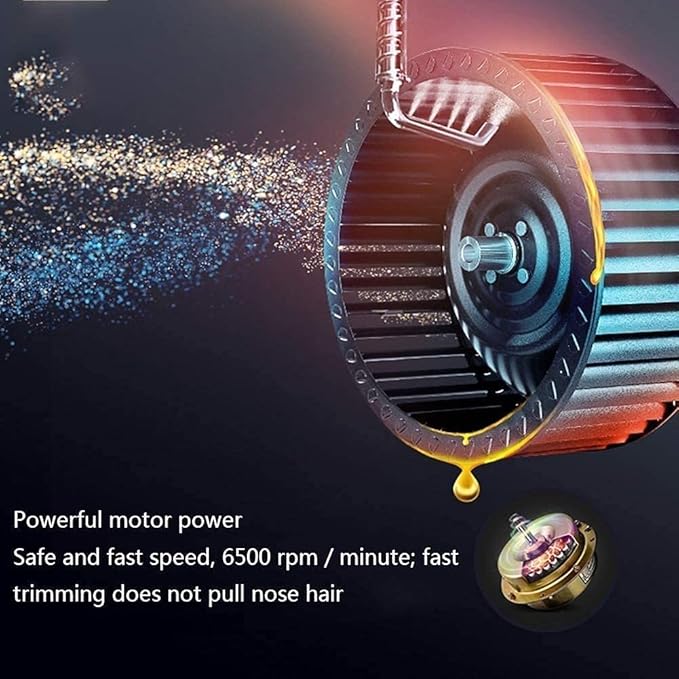 Nose and Ear Hair Trimmer 2 in 1 Ear Nose Hair Trimmer Clippers for Men and Women USB Rechargeable Waterproof Stainless Steel Head Easy to Cleaning and Carry Black