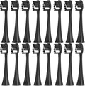 16pcs Toothbrush Replacement Heads Compatible for SEAGO 2725/S2/S5/SX/SG972 Brush Nozzle(16Black)