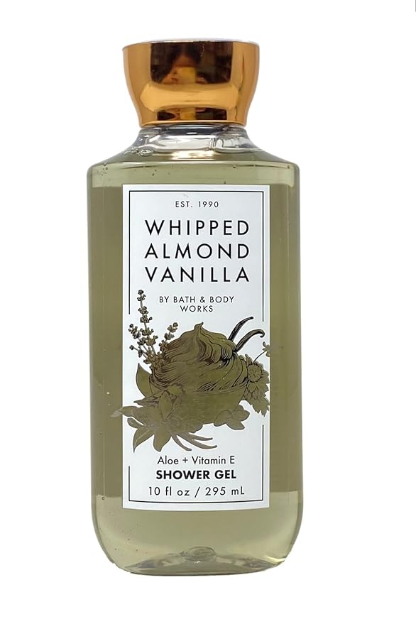 Bath &amp Body Works Whipped Almond Vanilla Shower Gel - 3 pack (10 fl oz / 295 m each)