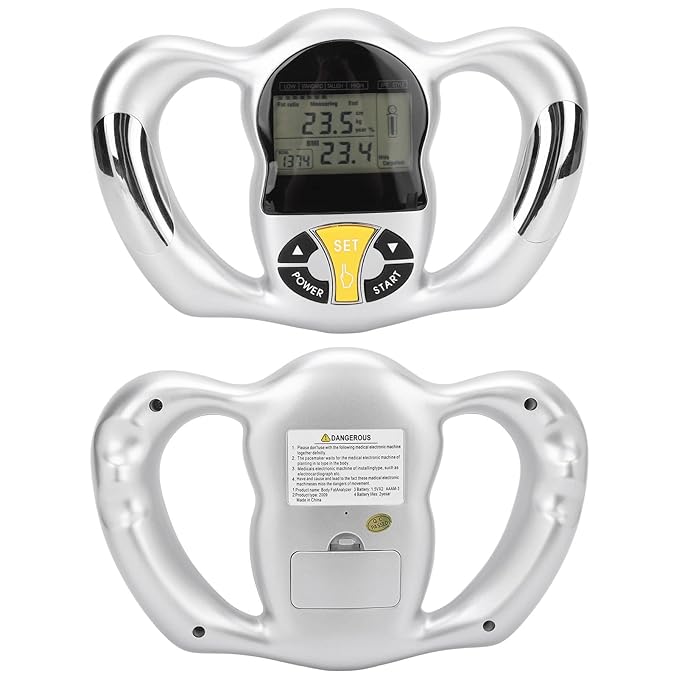 Handheld Body Fat Loss Monitor Body Composition Monitor with Scale BMI Meter Fat Analyzer Health Monitor Body Fat Monitor Device Handheld Body Fat Measurement Tool