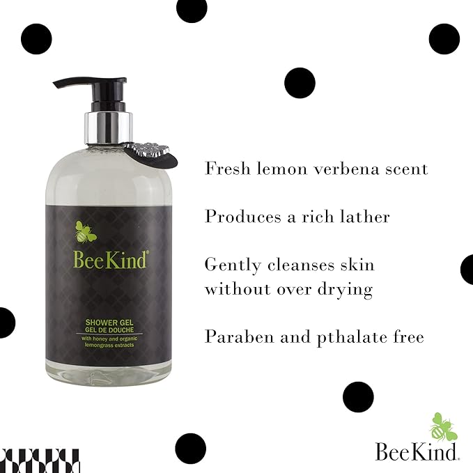 Gilchrist &amp Soames BeeKind Honey and Lemon Verbena Shower Gel and Body Wash - 15.5oz - Gentle on Skin Zero Parabens Sulfates and Phthalates