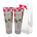 Bath &amp Body Works GINGHAM GORGEOUS Moisturizing Body Wash 2-piece Gift Set with a Red Bow for Holiday - 10 fl oz each