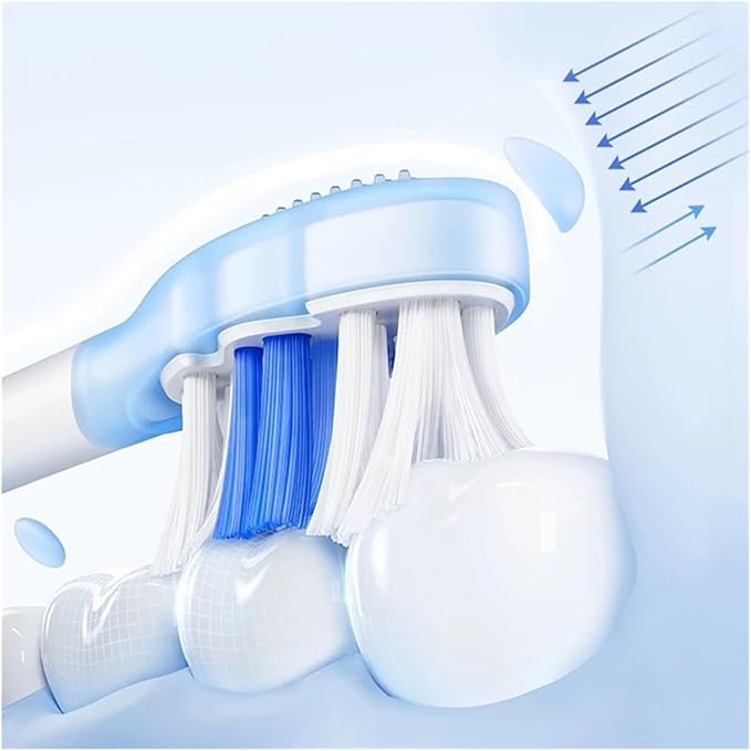 Compatible with Soocas X3S Replacement Toothbrush Heads Compatible with X3U/X3pro/D2/D3S/D5 Electric Nozzles(2 Soft Black)