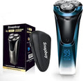 Snapbuy Electric Razor for Men Waterproof Cordless Shaver with 90-Min Runtime4D Floating Precision Blades System Fast Charging Travel-Friendly for Wet &amp Dry Use (Blue)