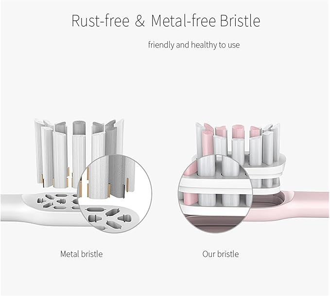 Compatible for Electric Toothbrush Heads Replacement X1 X3 X3U X5 Teeth Brush Replacement Heads(2 Box Black)