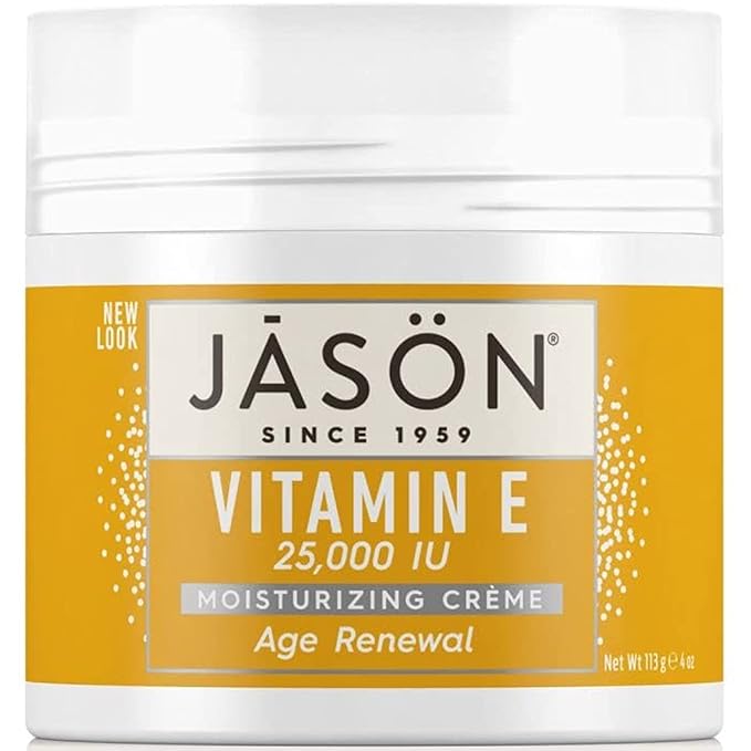 JASON Natural Body Wash &amp Shower Gel Purifying Tea Tree White 30 Fl Oz (Pack of 1) &amp Moisturizing Creme Vitamin E 25000 Age Renewal 4 Oz (Packaging may vary)