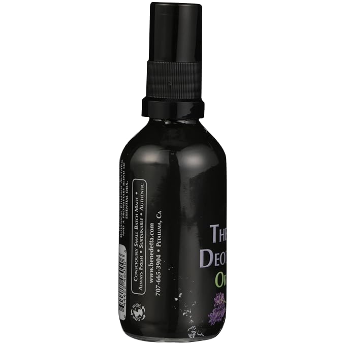 Benedetta The Best Deodorant Original - Organic &amp Biodynamic Natural Deodorant Spray for Men &amp Women - 100% Plant Based &amp Essential Oils - Paraben Free Aluminum Free - 2 oz (60 ml)