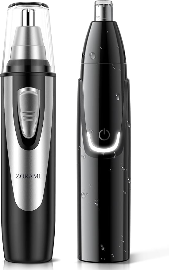 ZORAMI Ear and Nose Hair Trimmer Clipper Battery-Operated &amp Rechargeable