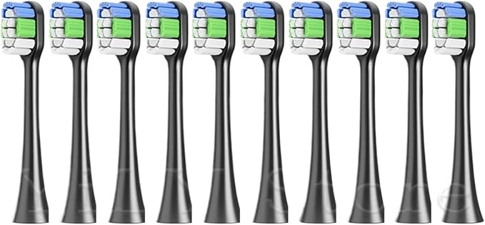 5/10PCS Electric Toothbrush Heads 2/2S/LBT203532A/LBT203552B Brush Vacuum Replace Nozzles(10PCS Black)