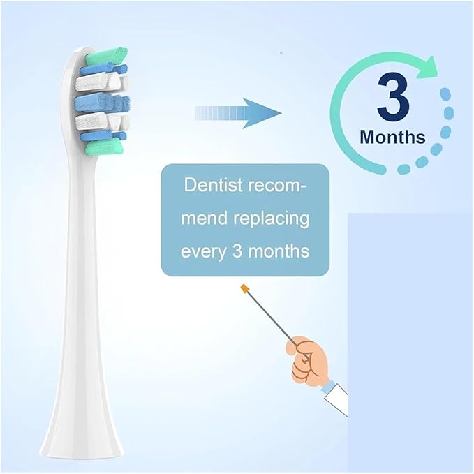 8pcs Replacement Toothbrush HeadsCompatible for Sonicare 4100 6500 6100 7500 5300 1100 Brush Head