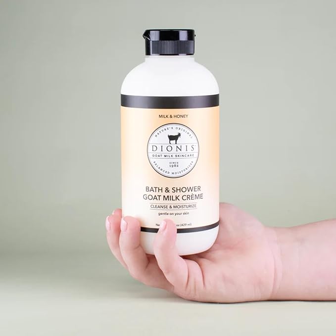 Dionis Goat Milk Bath Soap &amp Liquid Shower Crème Milk &amp Honey 14.5oz (Pack of 1)