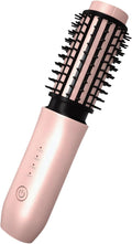 Wireless 2 in 1 Hair Straightener and Curler Portable Hair Brush with Ceramic Finish 2000Mah Battery Capacity Adjustable Heating Levels Type-C Rapid Charge Great for Travel and Daily Use