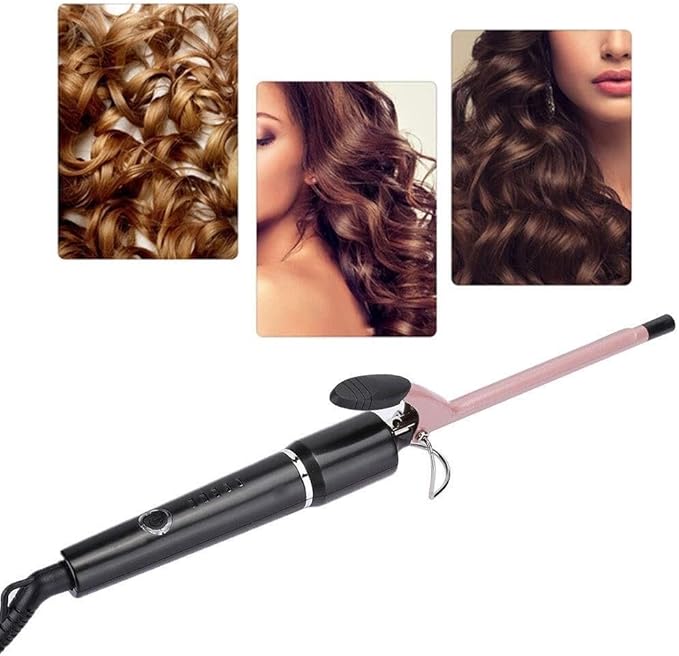 Professional Electric Hair Curler Wand Negative Ion Curling Iron with Ceramic Coating Pear Flower Cone Curler for Hair Styling