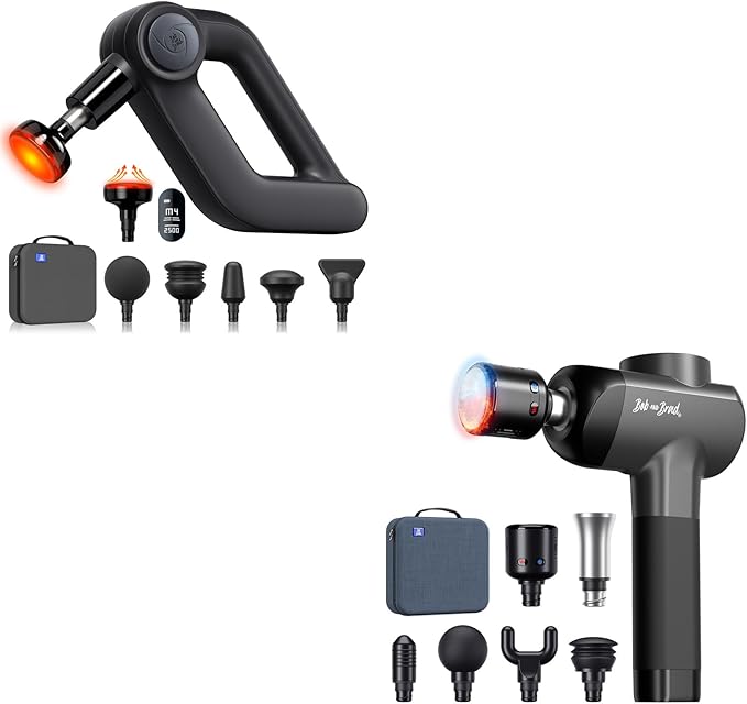 BOB AND BRAD D5 Pro Plus Massage Gun with Heat and X6 Pro Max Massage Gun