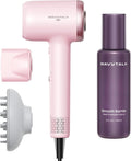 Wavytalk Turblow Pro Fast Drying Hair Dryer Pink and Heat protectant Spray for Hair 5 Fl Oz