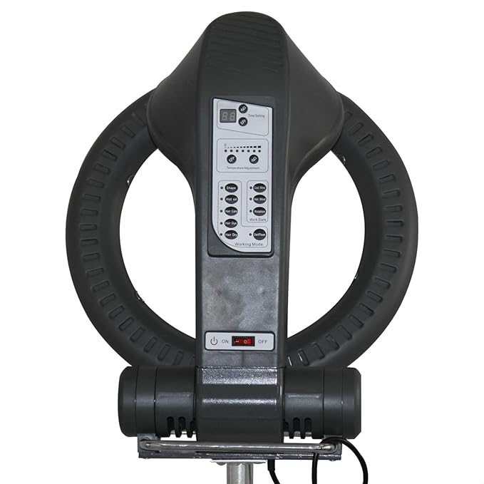 Floor Orbiting Circle Ring Infrared Hair Processor Accelerator Adjustable Standing with Rolling Base