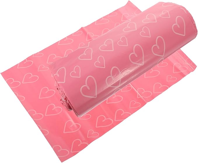 Healeved 100pcs Sanitary Bags for Women Pink Packaging Feminine Pads Disposable Menstrual Pouches Leak Lightweight