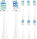 4/8/12/16Pcs Replacement Toothbrush HeadsCompatible for Philips Replacement Electric Brush Head 4100 6500 6100 7500 5300 1100(4Bule 4Green)