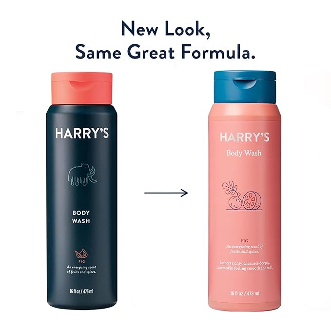Harry's Men's Body Wash - Body Wash for Men - Fig 16 Ounce (Pack of 4) Packaging May Vary