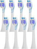 8Pcs Replacement Brush HeadsCompatible for PhilipsHX6064 HX6930 HX6730 Sonic Electric Toothbrush(PS Purple)
