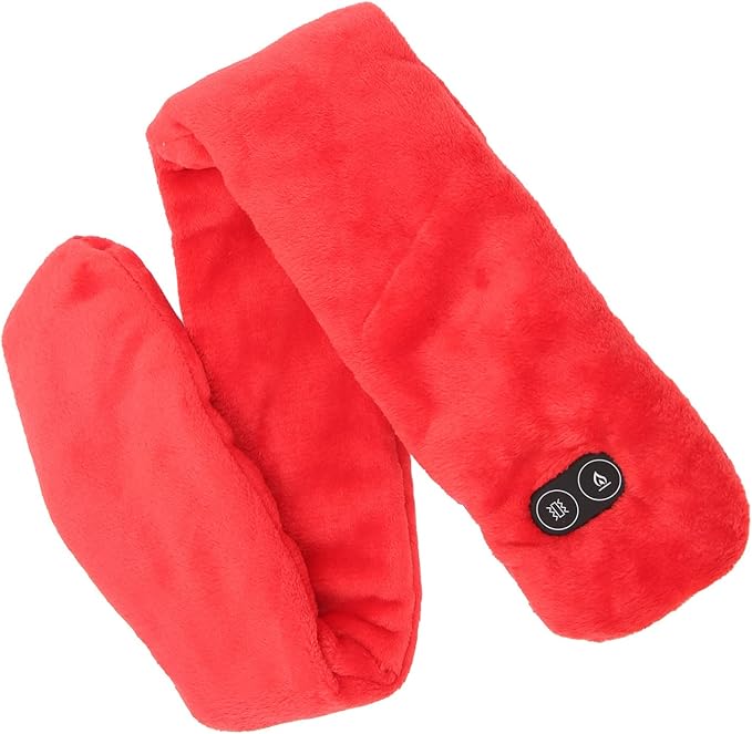 Heating Scarf Heated Scarf Rechargeable Neck Warmer Scarf Intelligent Temperature Adjustment USB Massage Function Electric Scarf for Man Woman Daily Use