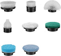 qimedo Scrubber Large Brushes Heads 8-in-1 Spin Scrubber Replacement Brush Heads for qimedo Leebein Keimi Alloyman Bomves YKYI BEI &amp Hong