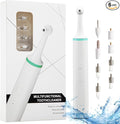 Electric Tooth Polisher Household Electric Dental Calculus Remover with 8 Replacement Heads &amp 3 Adjustable Modes Plaque Remover for Teeth Teeth Cleaner Tools