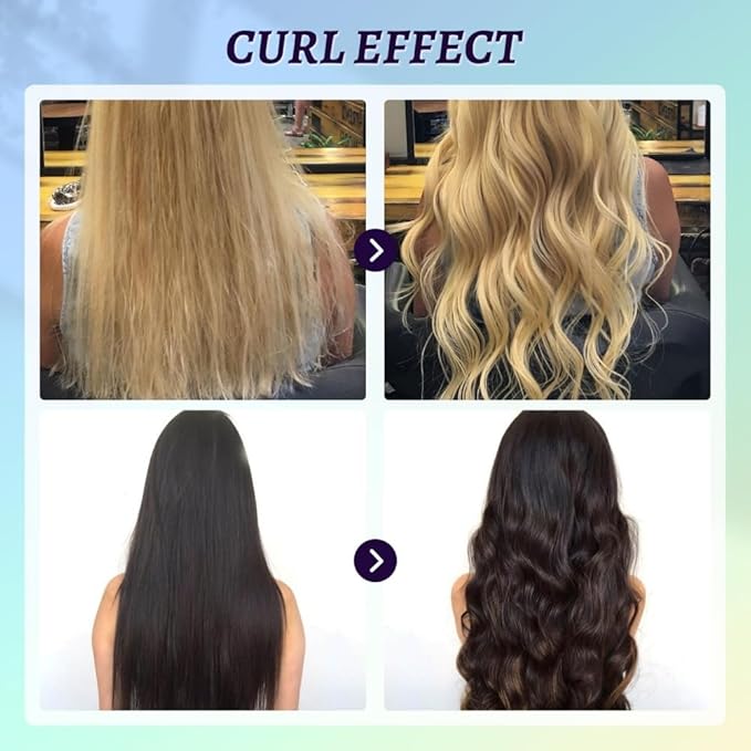Mini Hair Curling Irons Hair Crimper 2 in 1 Flat Iron Hair Straightener &amp Curler for Lasting CurlsPortable Travel Curling Wand for WomenHair Straightener for All Hair Types