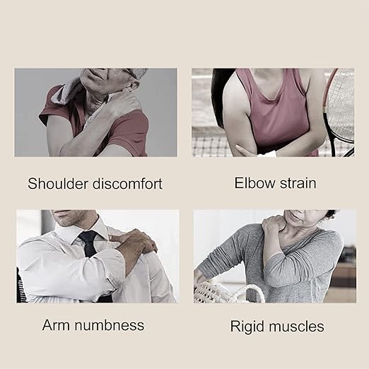 Heating Full Arm Wrap Brace Electric Shoulder Massage Brace Shoulder Massage Heated Braces for Left Right Shoulder 3 Gears Adjustable Compression Sleeve Wrap