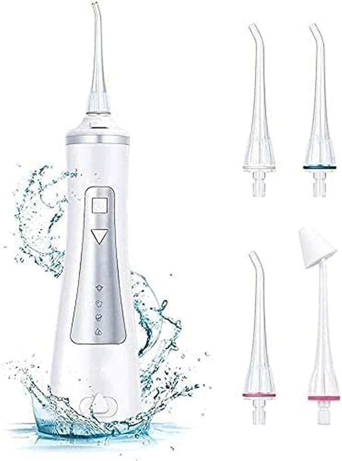 Cordless Advanced Water Flosser for Teeth Gums Braces Gums Braces Dental Care Cordless Dental Oral Irrigator - 3 Modes 3 Tips for Multiple Users and Needs(Gray)