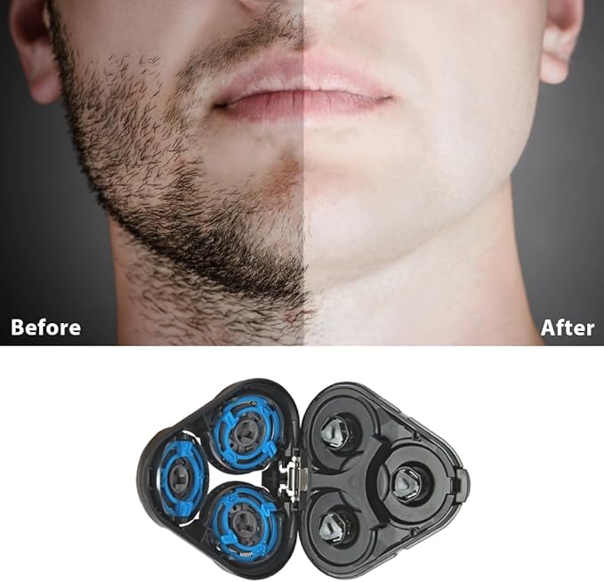 Replacement Sharp Head Assembly for Philips Norelco Mens Cordless Wet Dry Electric Shaver SH50 5000 6000 S6011 S6015 S6840 S6550 S6580