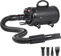 Happybuy Dog Dryer: A 2000W/2.7HP Powerhouse for Pet Grooming. Featuring Adjustable Speed and Temperature Control Along with 4 Nozzles and an Extendable Hose