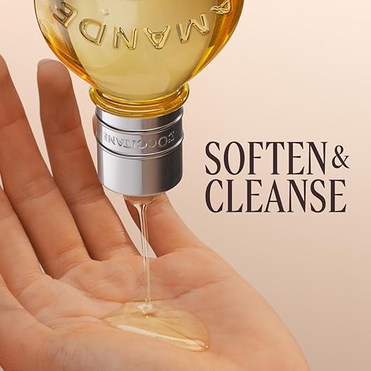 L'OCCITANE Cleansing &amp Softening Almond Shower Oil Body Wash &amp Shaving Base Purifies &amp Smooths Without Drying Skin Milky Lather Nourishing Skincare