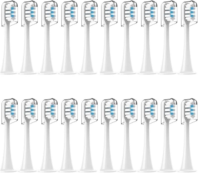 20Pcs Electric Toothbrush Head T300 T500 T700 Replacement UniversalCompatible for XIAOMI/MIJIA Series(G)