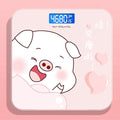Scale for Body Weight Smart Scale for Body Weight Accurate Measurement Tempered Glass Digital Bathroom Scale Weight Scale for Home(Sticker Pink Pig)