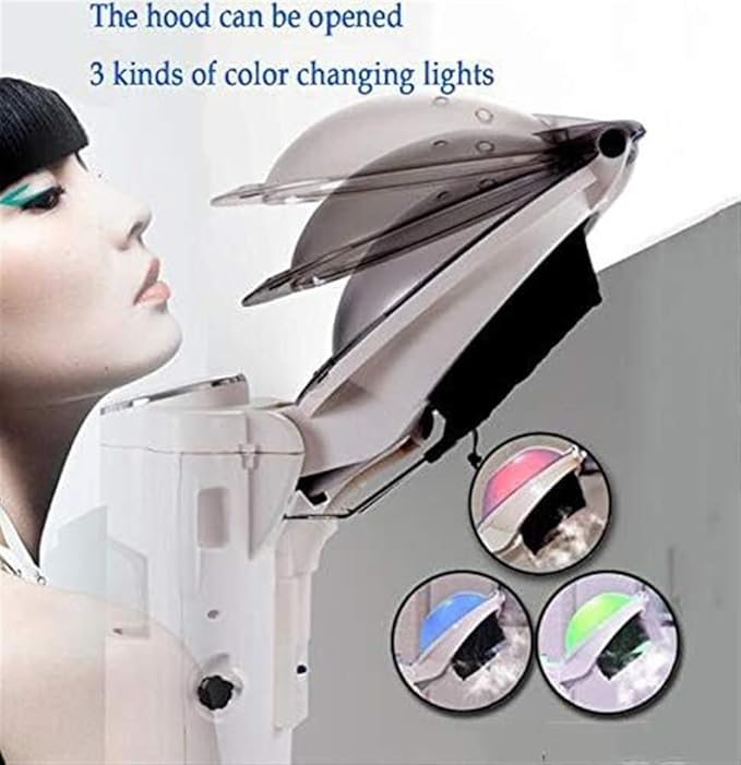 Salon Home Professional Hair Steamer Furniture Colour ProcessorStand Dryer Hood with Floor WheelAdjustable HeightTimer &amp Temperatu