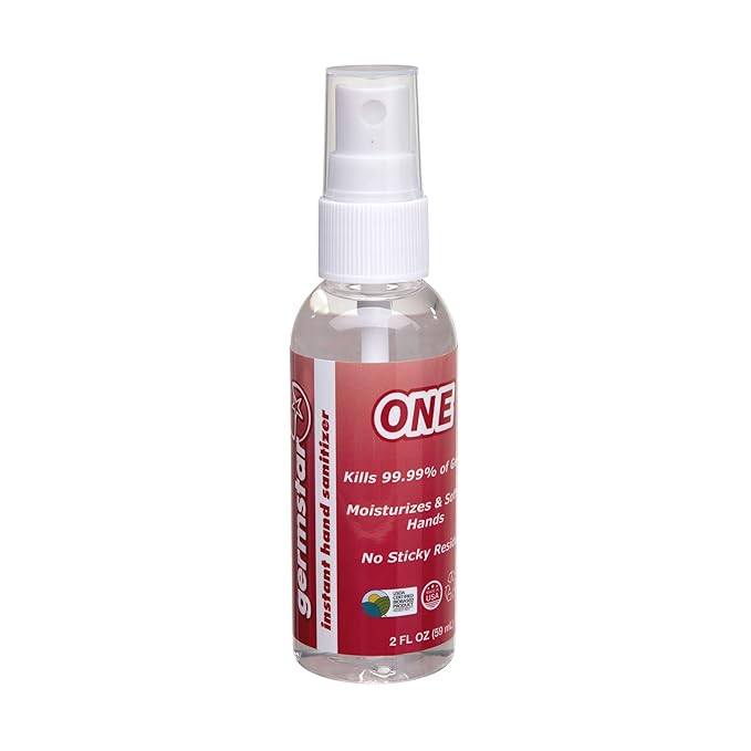 Germstar Hand Sanitizer 2oz Spray Bottle - Travel Everyday use Multi Pack (2oz ONE 25)